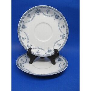 Johnson Brothers Villiers Set Of 2 Vintage 5 3/4" Saucers Only  READ DESCRIPTION